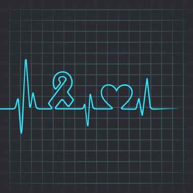 kalp atışı yapmak AIDS ve kalp simgesi