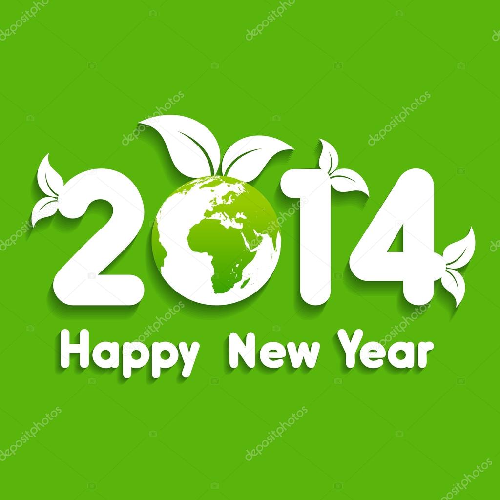 Creative new year with eco earth,2014