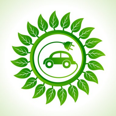 Eko araba içinde yaprak