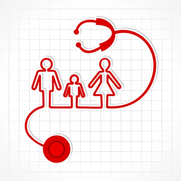 Stethoscope make family icon