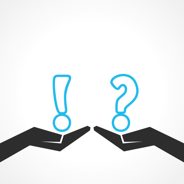 Знак вопроса и восклицательный знак
