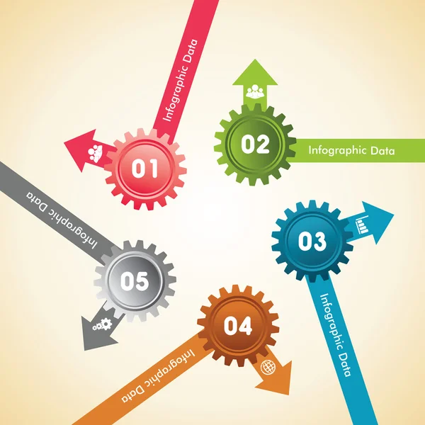 Infografik-Optionen — Stockvektor