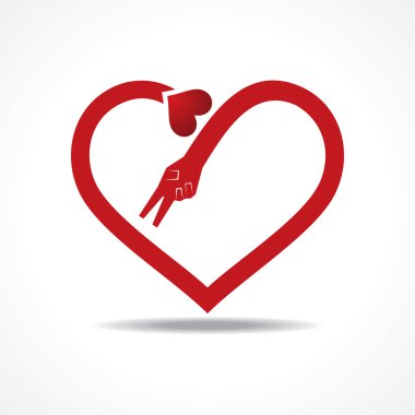 zafer eli yapmak kalp şekli