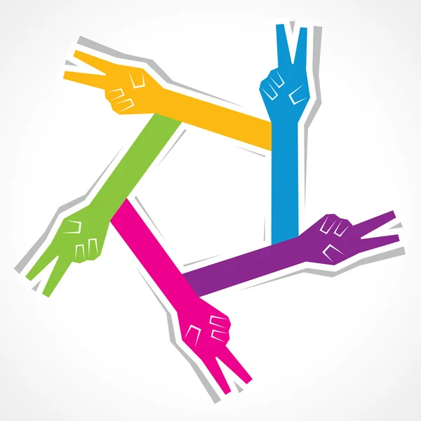 Ikona kreatywnych dłoni — Wektor stockowy