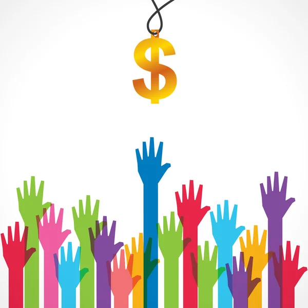 Everyone wants money — Stock Vector