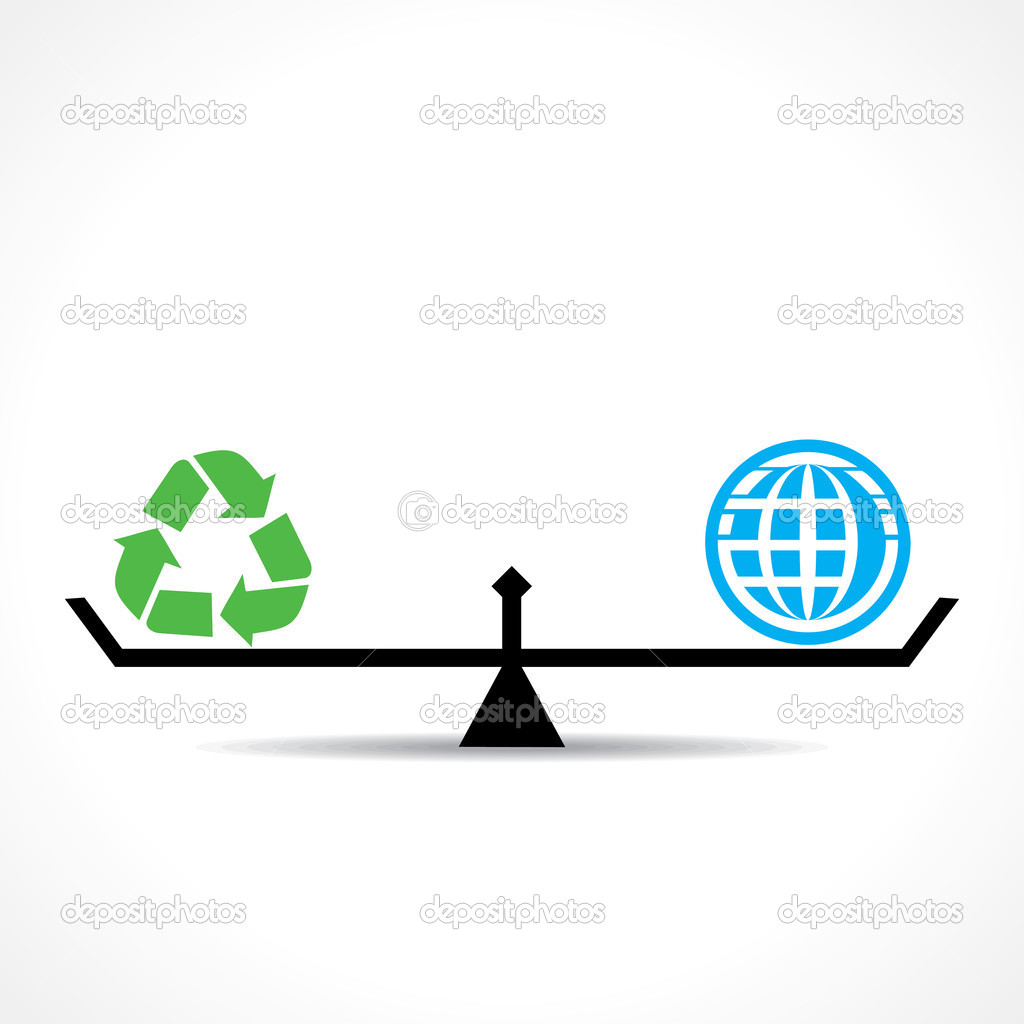 Recycle symbol and global both are equal