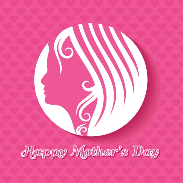 Silhouette of a mothers day — Stock Vector