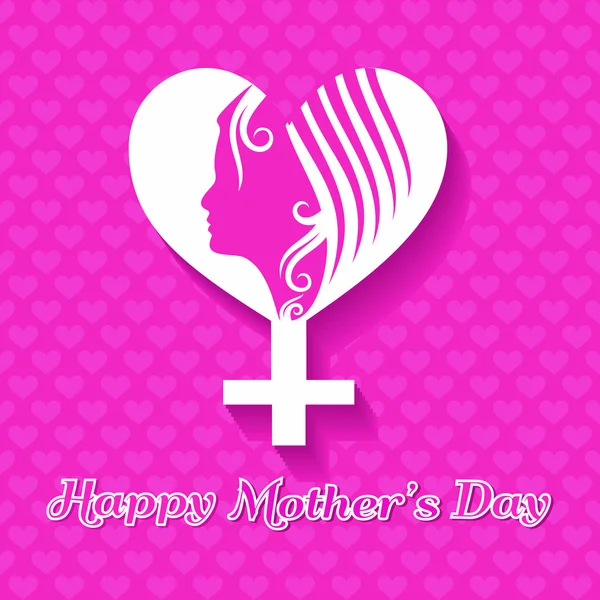 Silhouette of a mothers day — Stock Vector