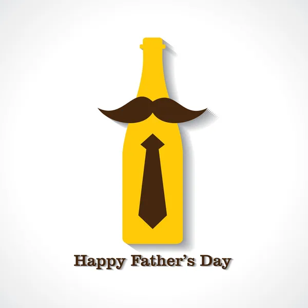 Happy Fathers Day conception de la carte de voeux — Image vectorielle