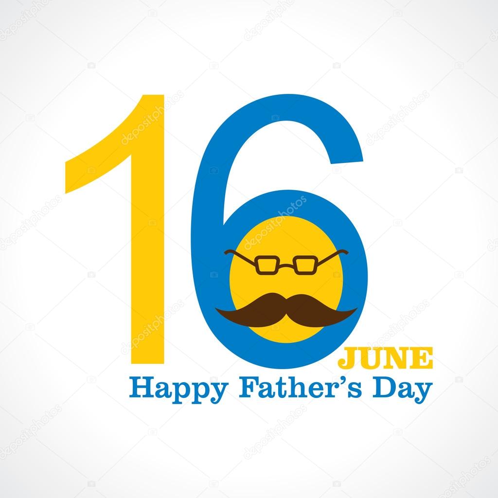 Happy Fathers Day greeting card design