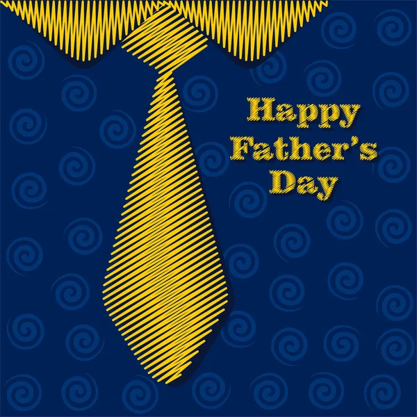 Happy Fathers Day conception de la carte de voeux — Image vectorielle