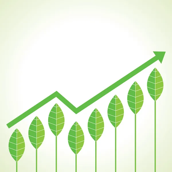 Business growth graph — Stock Vector