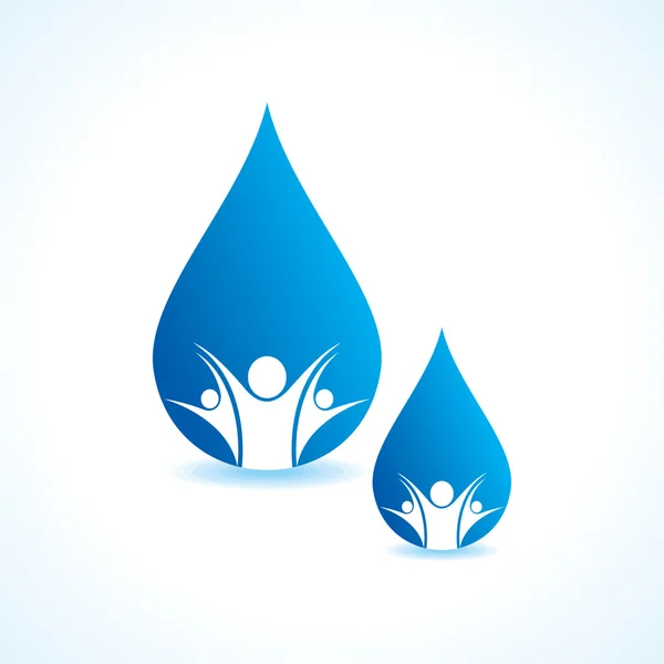 Bespaar water — Stockvector