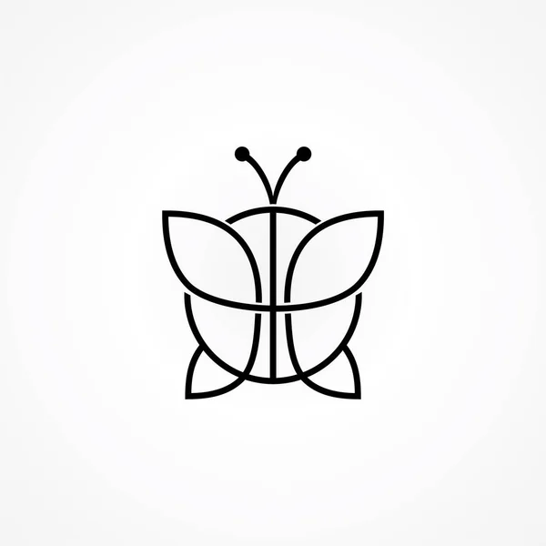 Illustration Vectorielle Logo Pour Concept Basket Avec Papillon — Image vectorielle