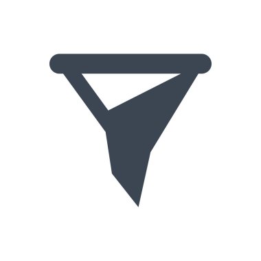 Beyaz arkaplanda filtre simgesi