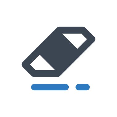 Beyaz arkaplanda silme simgesi