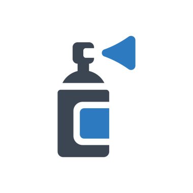 Beyaz arkaplanda hava fırçası simgesi