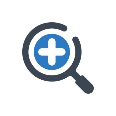 Beyaz arkaplanda simgeye yakınlaş