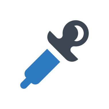 Beyaz arkaplanda renk indirme simgesi