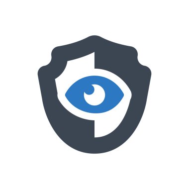 Beyaz arkaplanda özel koruma simgesi