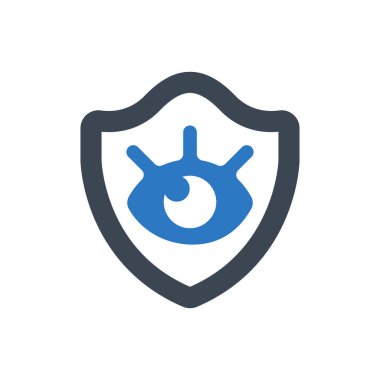 Beyaz arkaplanda özel koruma simgesi