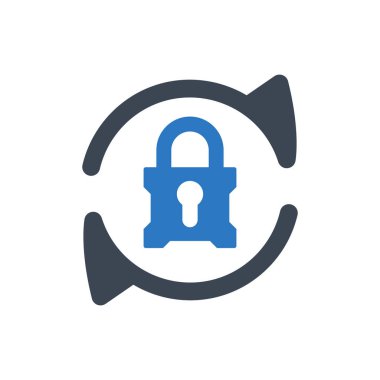 Beyaz arkaplanda güvenlik güncelleme simgesi