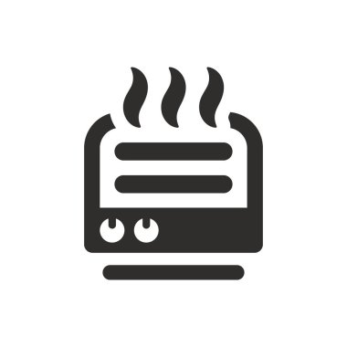 Radyatör simgesi beyaz arka plan üzerinde