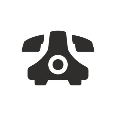 Beyaz arkaplanda telefon simgesi