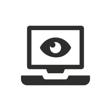 Beyaz arkaplanda casus yazılım simgesi