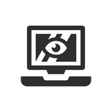 Beyaz arkaplanda casus simgesi hesapla