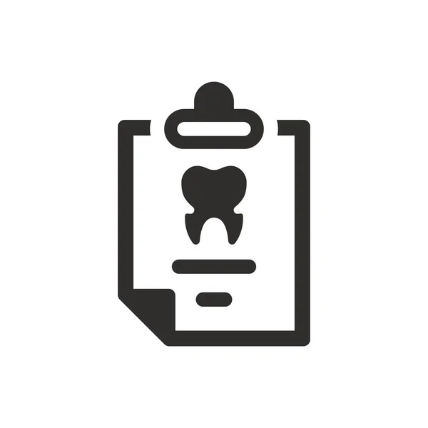 Ikona Dentálního Pouzdra Bílém Pozadí — Stockový vektor
