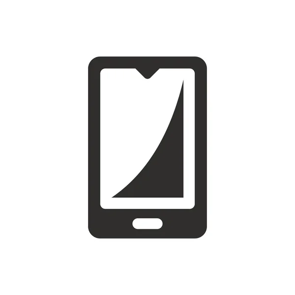 Mobiel Apparaatpictogram Witte Achtergrond — Stockvector