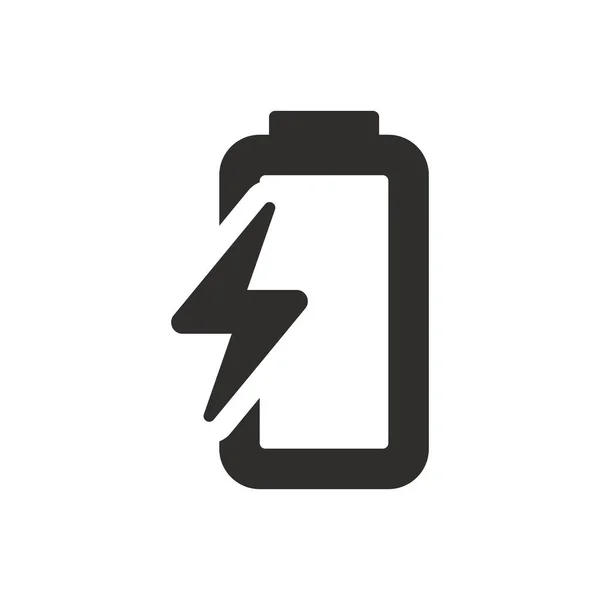 Battery Charge Icon White Background — Stock Vector