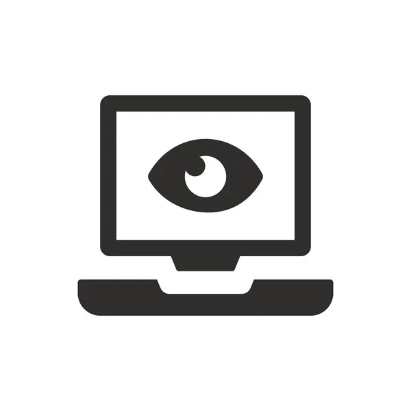 Icono Spyware Sobre Fondo Blanco — Vector de stock