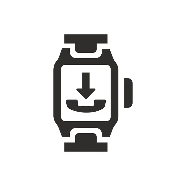 Smart Watch Call Icon White Background — Stock Vector