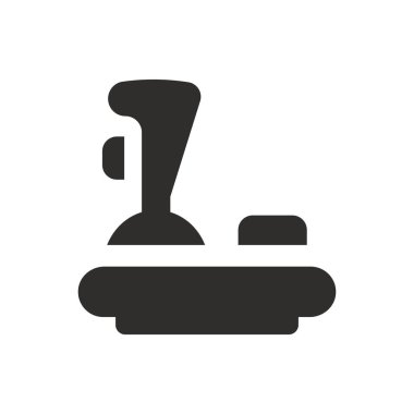 Oyun oyun çubuğu simgesi beyaz arka plan üzerinde