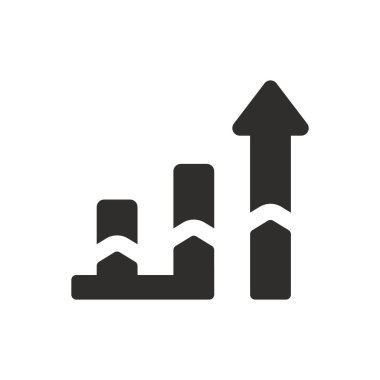 Beyaz arkaplanda ilerleme raporu simgesi