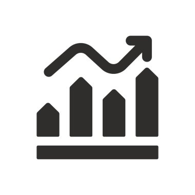 Beyaz arkaplanda pazar raporu simgesi