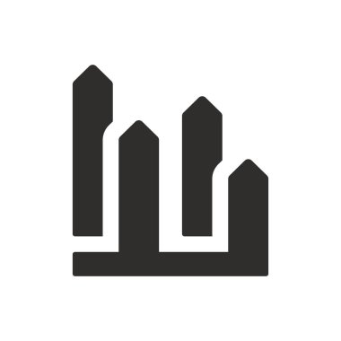 Beyaz arkaplanda karşılaştırma grafik simgesi