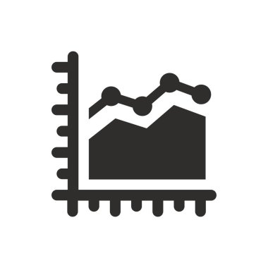 Beyaz arkaplanda istatistik bilgi simgesi