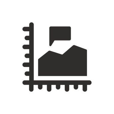 Beyaz arkaplanda grafiksel rapor ayrıntı simgesi