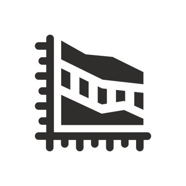 Beyaz arkaplan üzerindeki etki istatistik simgesi