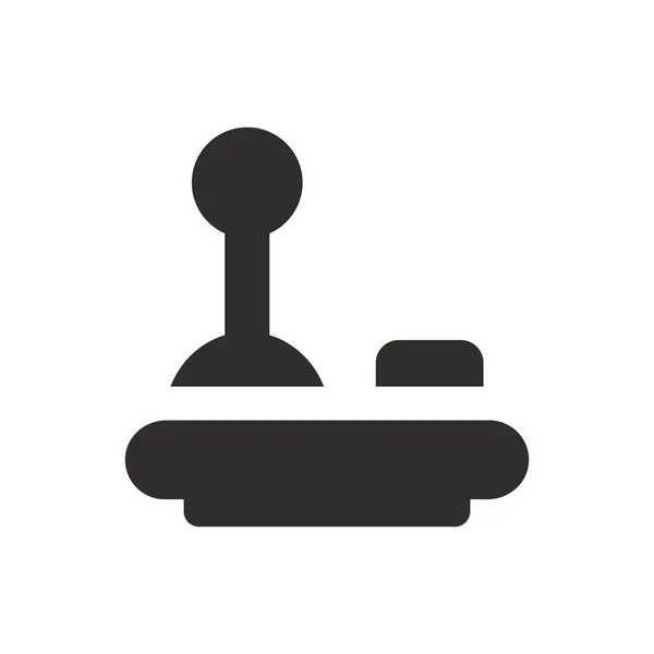 Joystick Icon White Background — Archivo Imágenes Vectoriales