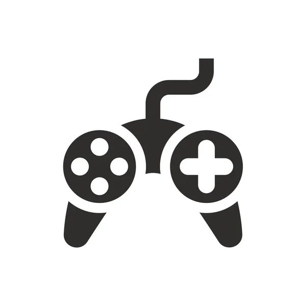 Gamepad Icoon Witte Achtergrond — Stockvector