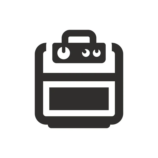 Amplifier Music Instrument Icon White Background — Image vectorielle