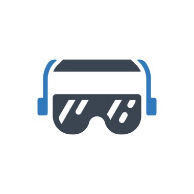 Glasses protection icon (Simple vector illustration)