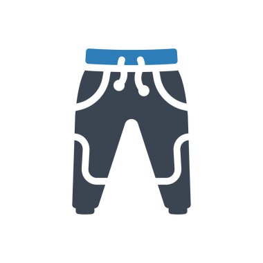Sport trousers icon (Simple vector illustration)