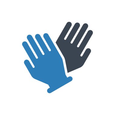 Hand gloves icon (Simple vector illustration)
