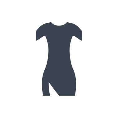 Evening dress icon (Simple vector illustration)