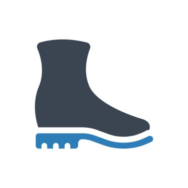 Riding boot icon (Simple vector illustration)